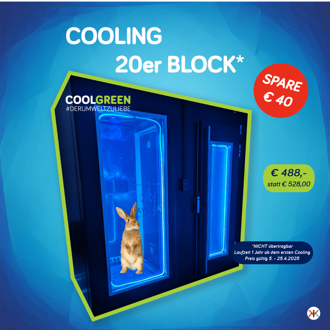 Kältekammer Cooling 20er Block um 40 Euro günstiger