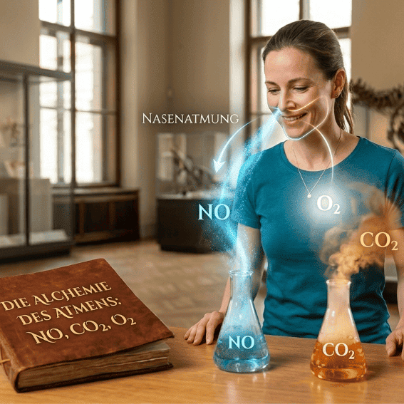 Die Alchemie des Atmens: Warum NO, CO2 und O2 Nasenatmung verlangen